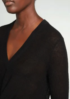Veronica BeardSoren V-Neck Twisted-Hem Sweater