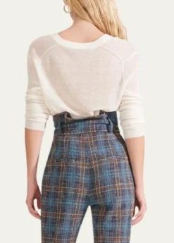 Veronica BeardSoren V-Neck Twisted-Hem Sweater