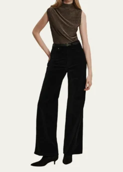 Veronica BeardTaylor High-Rise Wide-Leg Pants