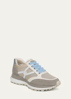 Veronica BeardValentina Ripstop Mixed Leather Retro Sneakers
