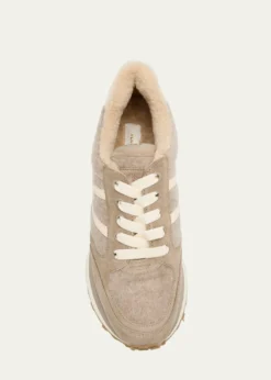 Veronica BeardValentina Suede Shearling Retro Sneakers
