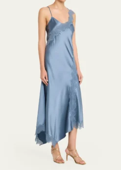 Veronica BeardVernon Lace Silk Slip Dress