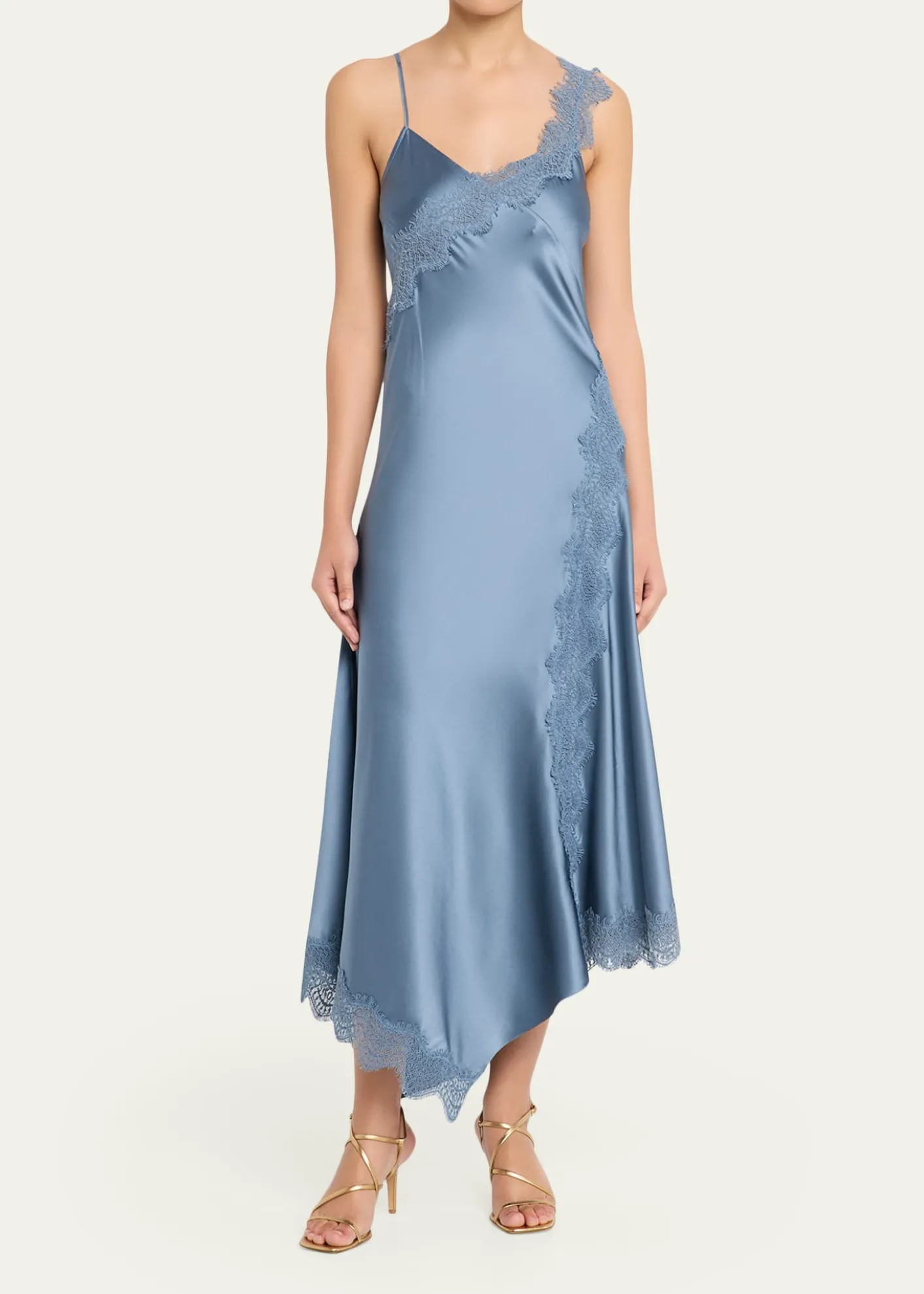 Veronica BeardVernon Lace Silk Slip Dress