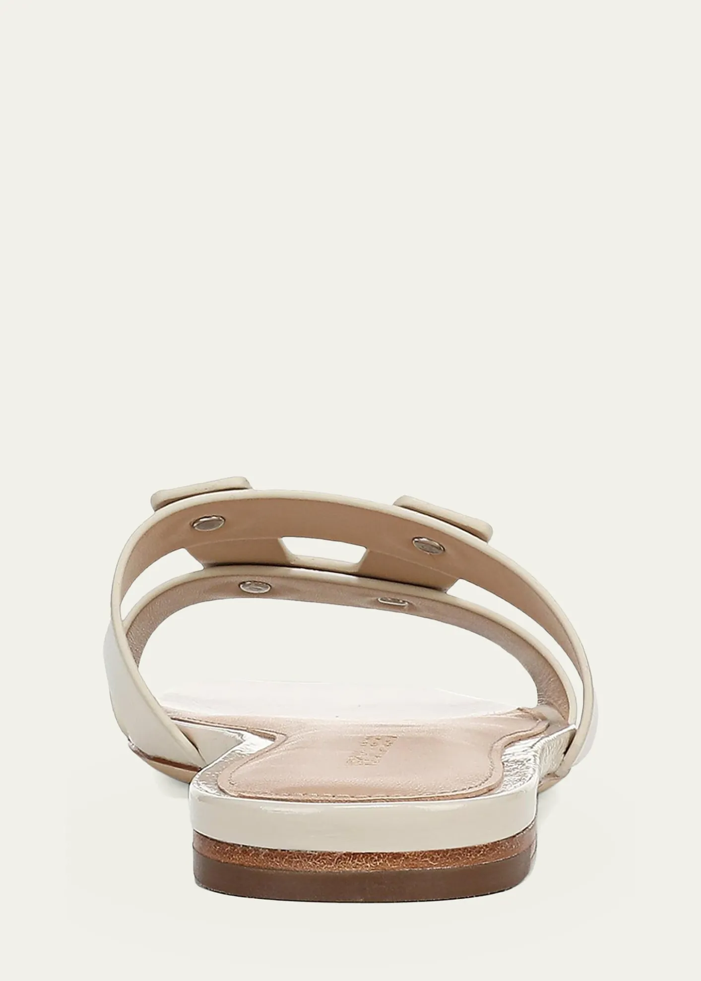 Veronica BeardVia Patent Leather Flat Slide Sandals