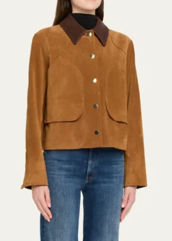 Veronica BeardWalters Cropped Suede Jacket