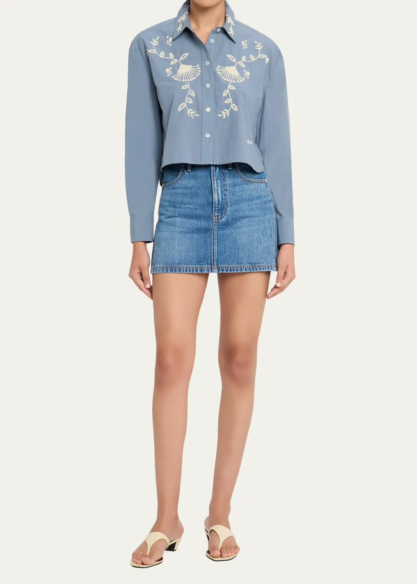 Veronica BeardZora Denim Mini Skirt