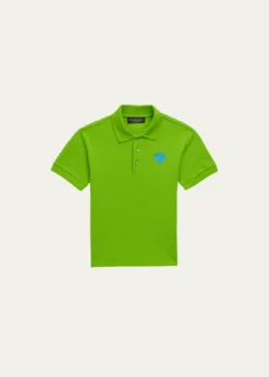 VersaceBoy's Embroidered Medusa Head Polo Shirt, Size 4-6