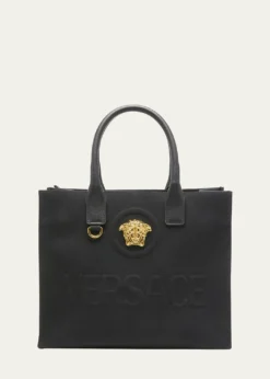 VersaceLa Medusa Mini Canvas Tote Bag