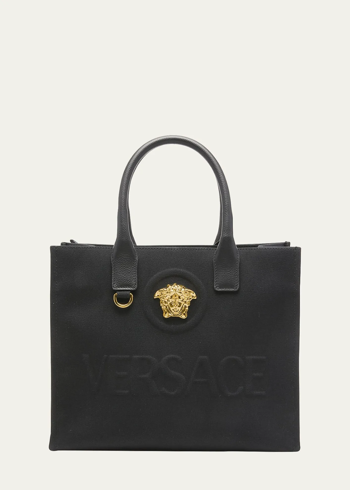 VersaceLa Medusa Mini Canvas Tote Bag