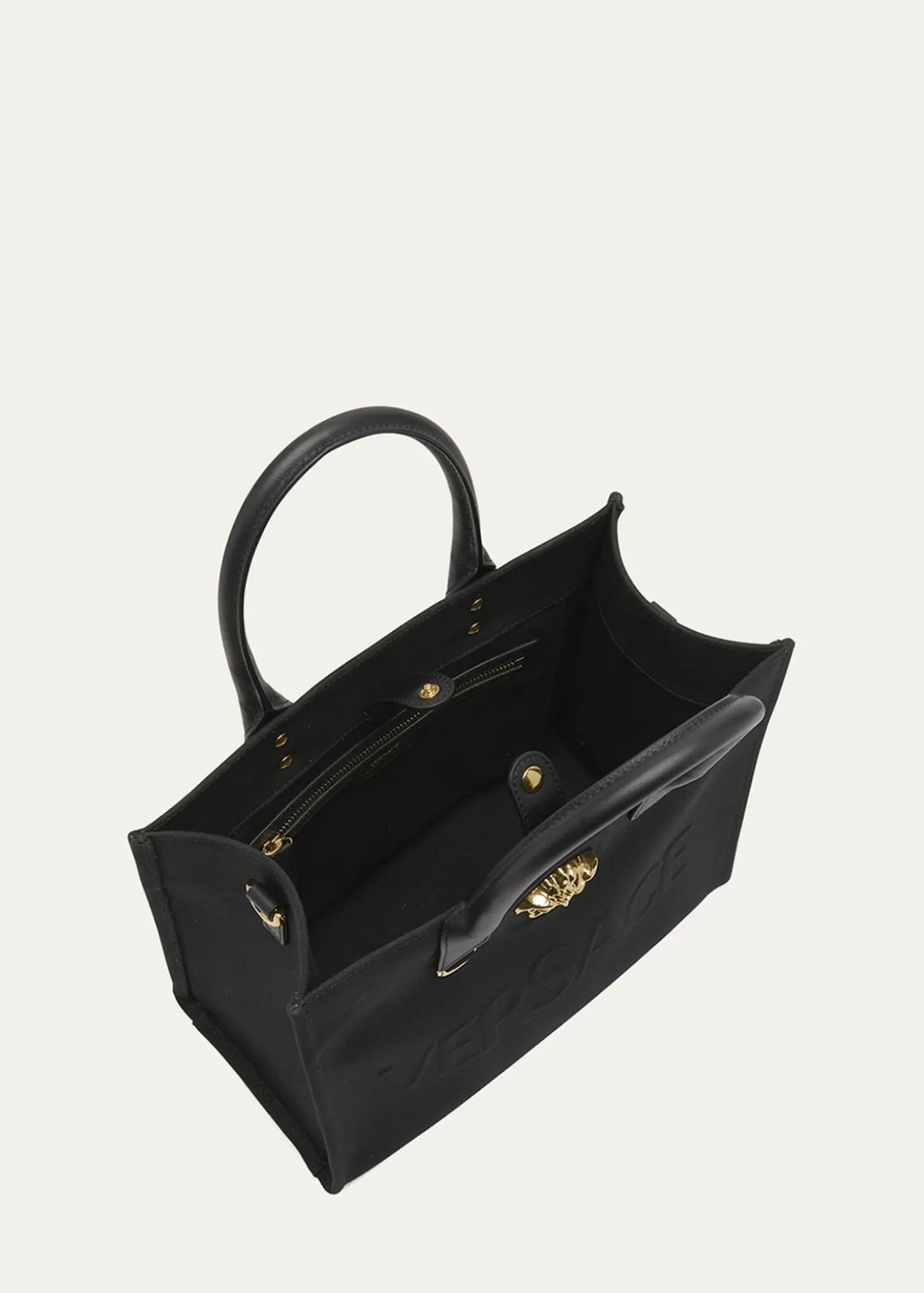 VersaceLa Medusa Mini Canvas Tote Bag