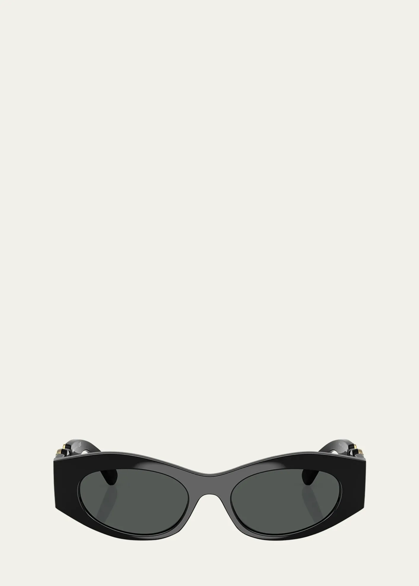 VersaceMedusa Embellished Oval Plastic Sunglasses, 51MM