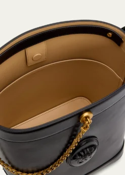 VersaceMedusa Leather Bucket Bag
