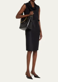 VersaceMedusa Leather Bucket Bag