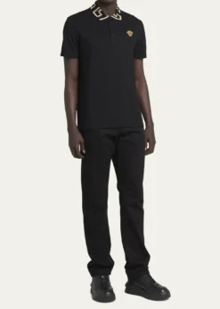 VersaceMen's Greca-Collar Polo Shirt