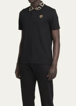 VersaceMen's Greca-Collar Polo Shirt