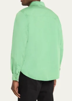 VersaceMen's Medusa-Coin Cotton Western Shirt