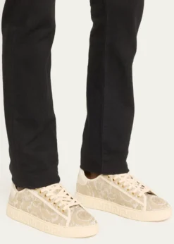 VersaceMen's La Greca Baroque Canvas Low-Top Sneakers