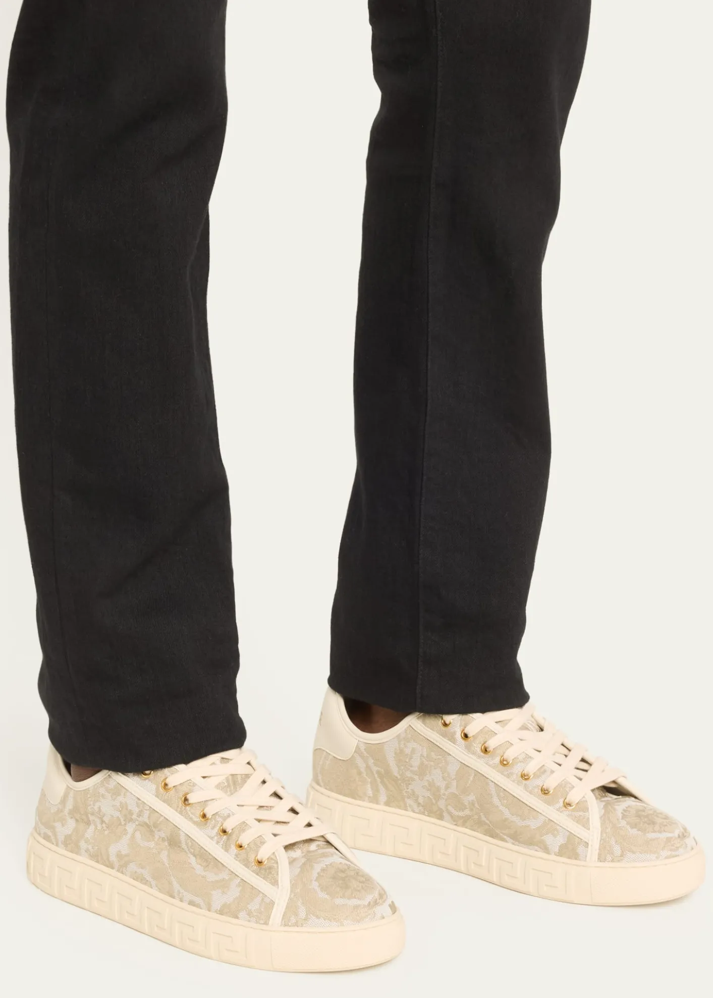 VersaceMen's La Greca Baroque Canvas Low-Top Sneakers