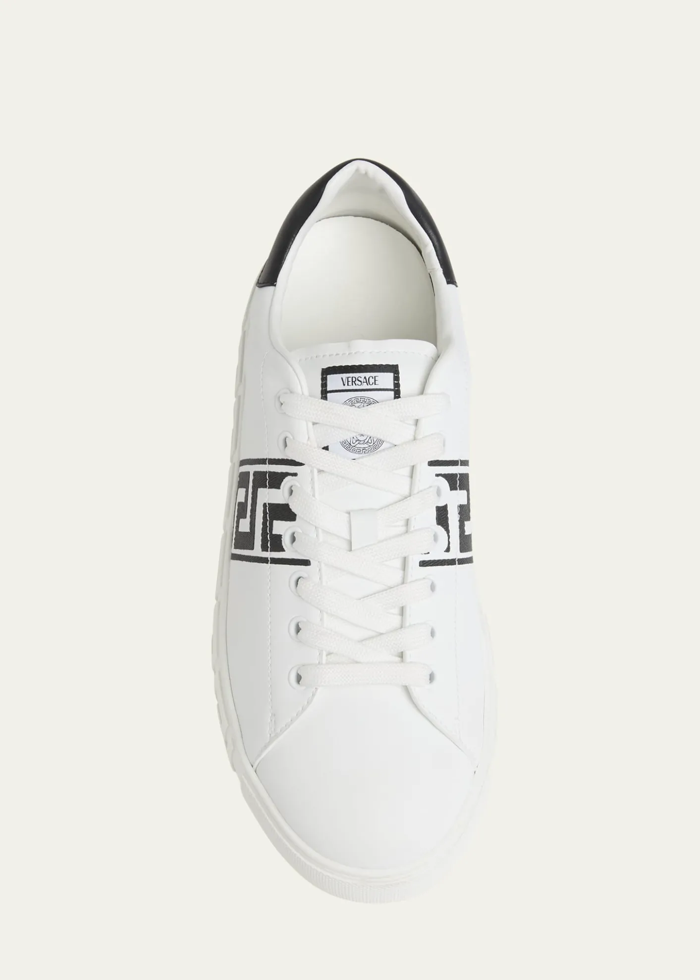 VersaceMen's La Greca Leather Low-Top Sneakers