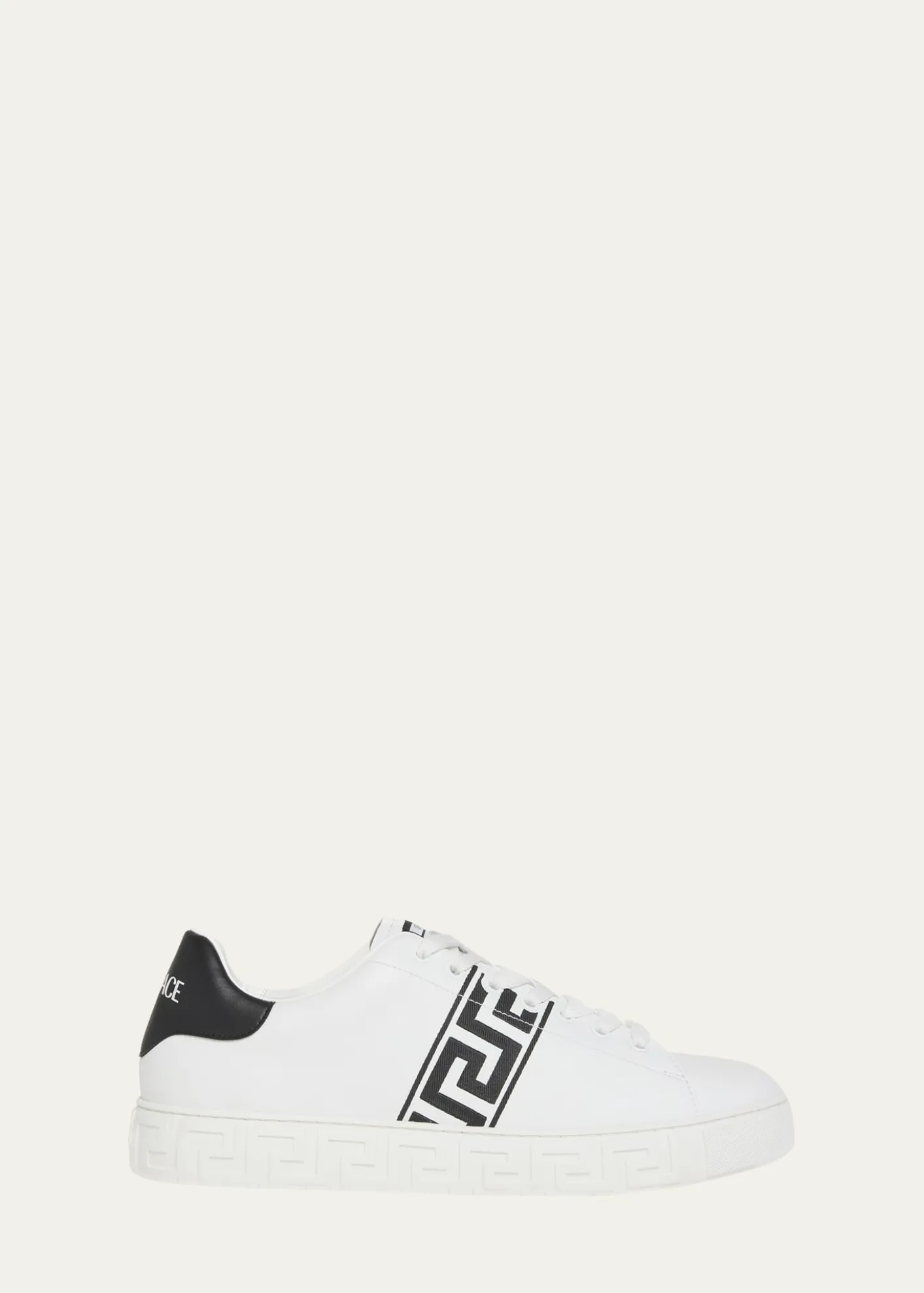 VersaceMen's La Greca Leather Low-Top Sneakers