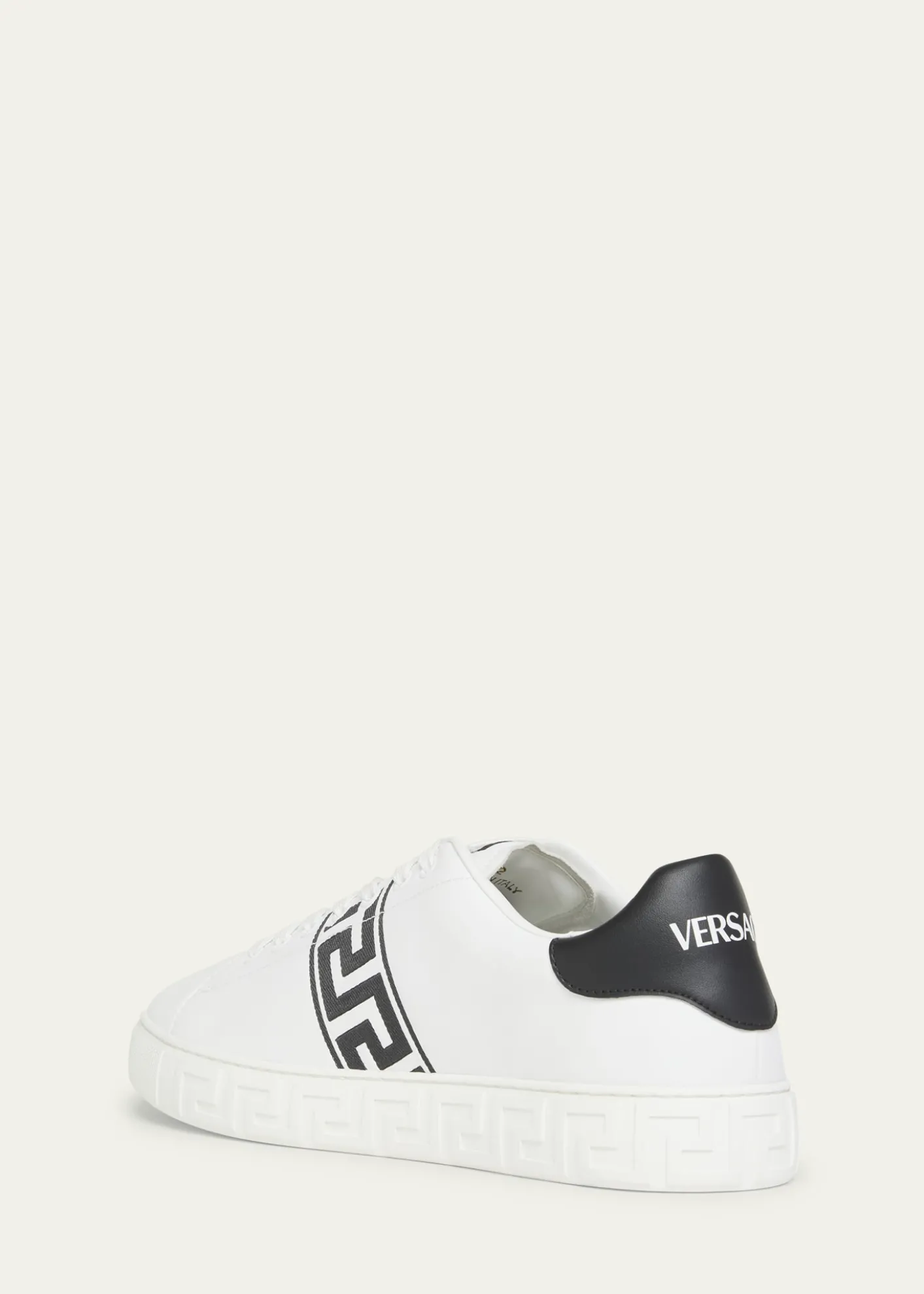 VersaceMen's La Greca Leather Low-Top Sneakers