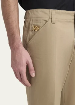 VersaceMen's Medusa Slim Twill Trousers