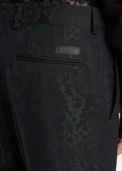 VersaceMen's Python Jacquard Formal Pants