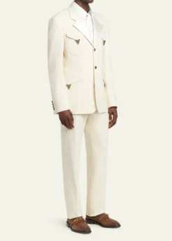 VersaceMen's Suede La Medusa Buckle Loafers