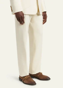 VersaceMen's Suede La Medusa Buckle Loafers