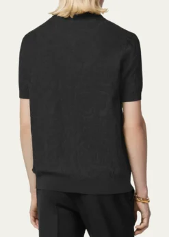 VersaceMen's Tonal Barocco Knit Polo Shirt