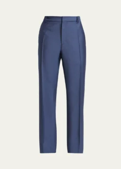 VersaceMen's Wool Pleated Trousers