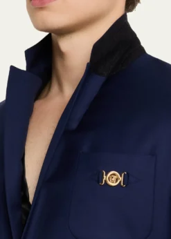 VersaceMen's Wool Single-Breasted Blazer