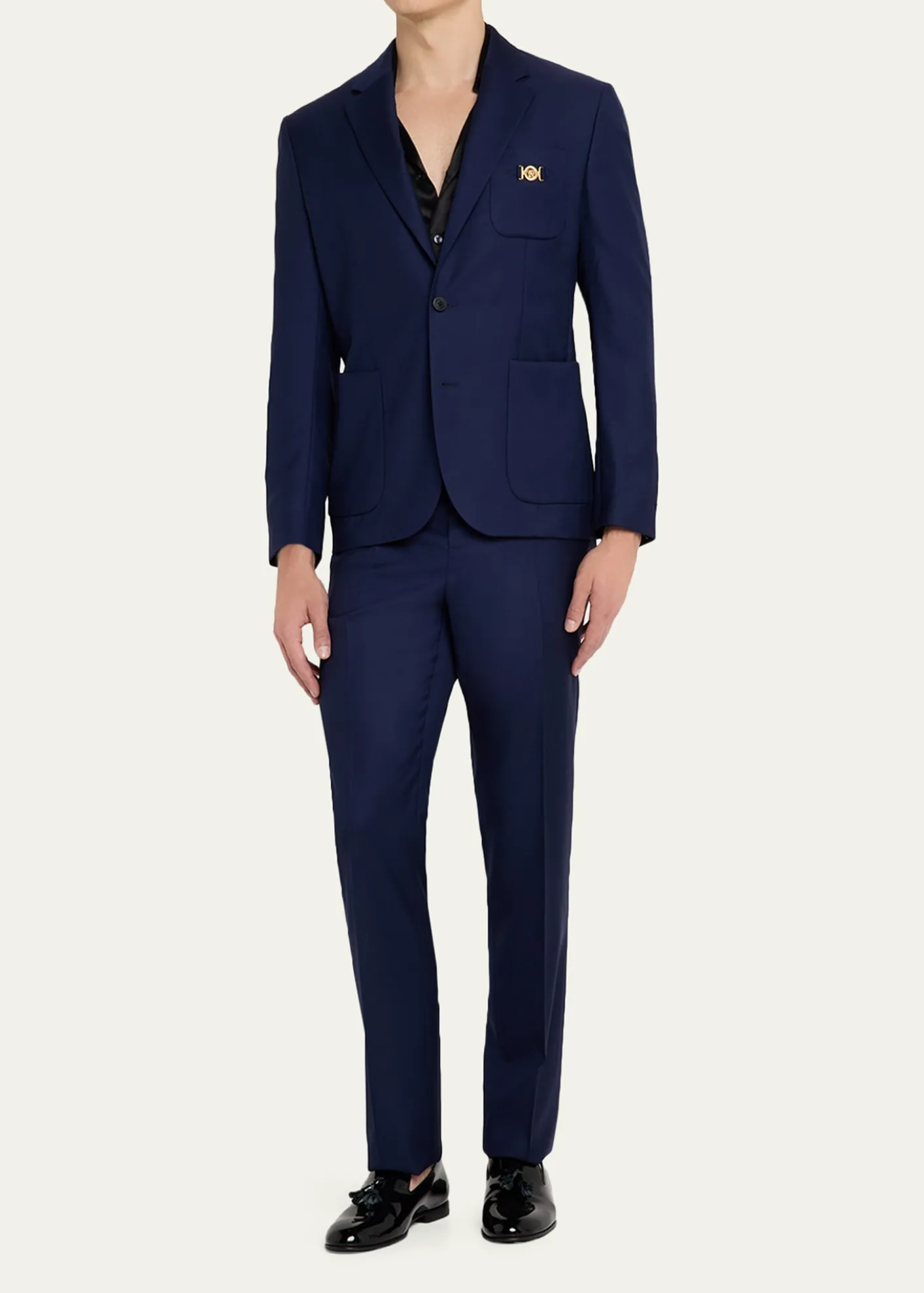 VersaceMen's Wool Single-Breasted Blazer