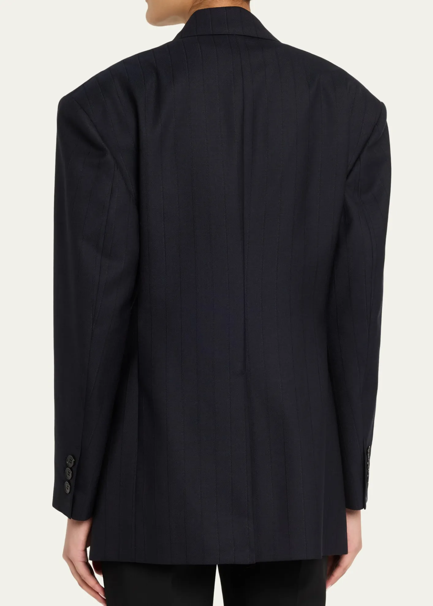 VersaceOversized Double-Breasted Blazer