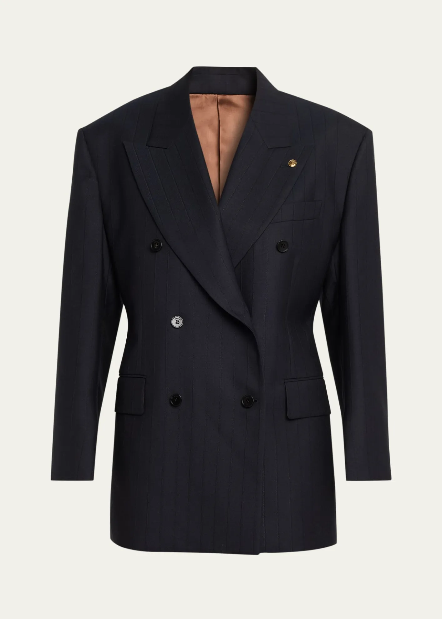 VersaceOversized Double-Breasted Blazer