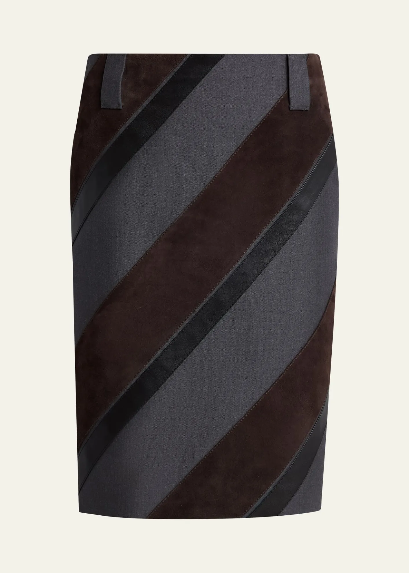 VersacePaneled Midi Skirt