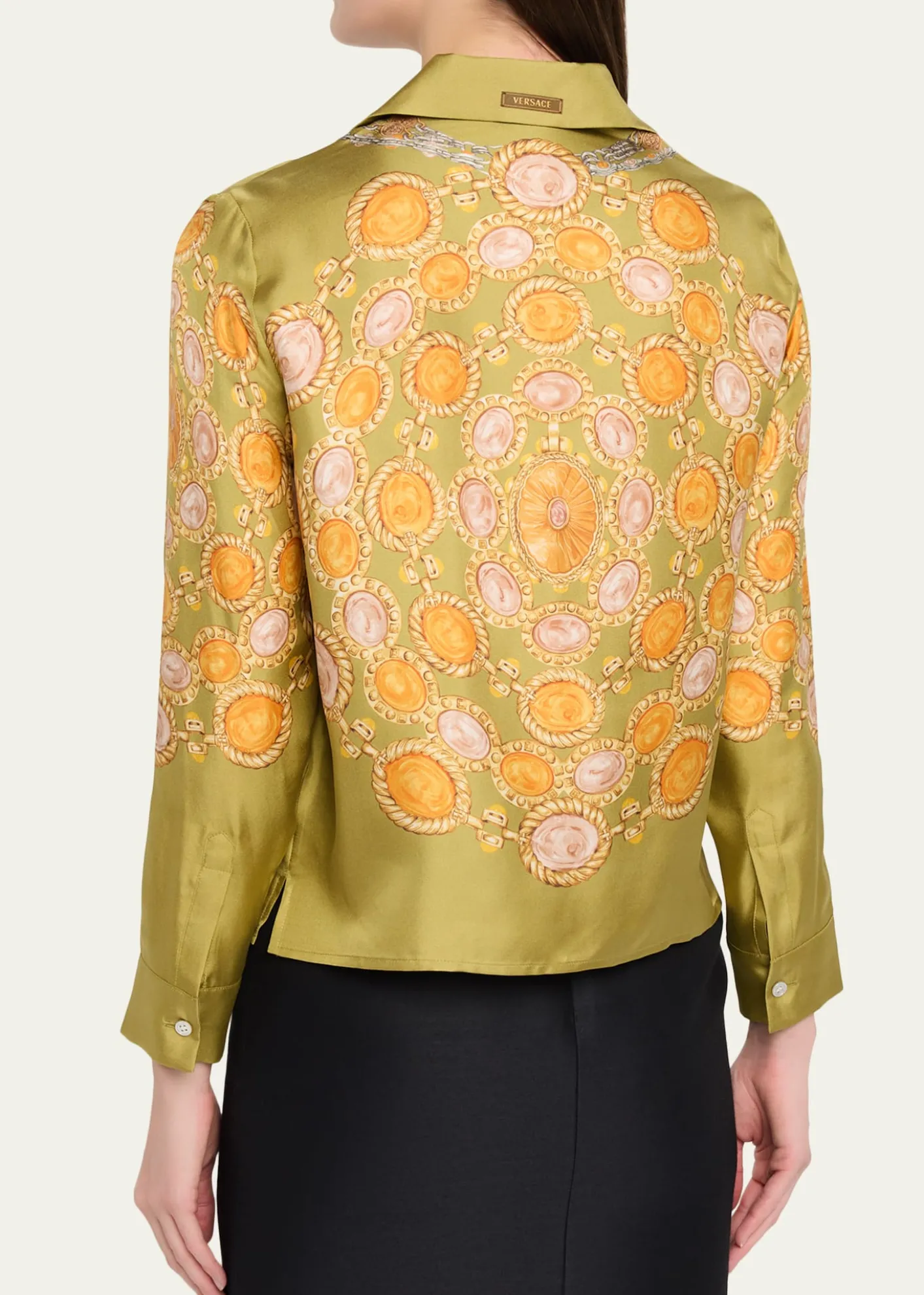 VersacePrinted Silk Twill Shirt