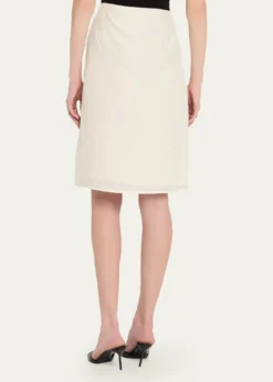 VersacePrinted Silk Twill Skirt