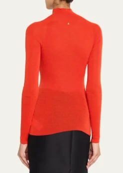 VersaceRibbed Mock-Neck Sweater
