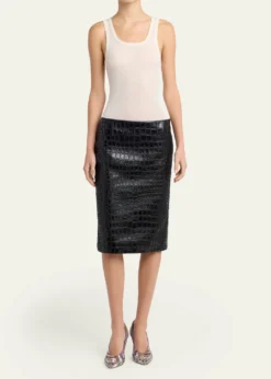 VersaceScoop-Neck Ribbed Wool Tank Top