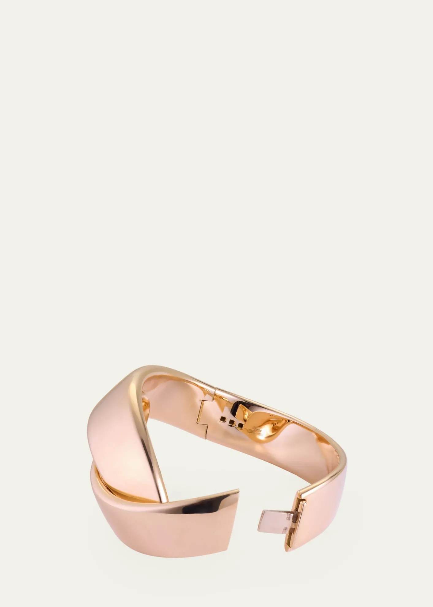 VhernierAbbraccio 18K Rose Gold Bangle, 15cm