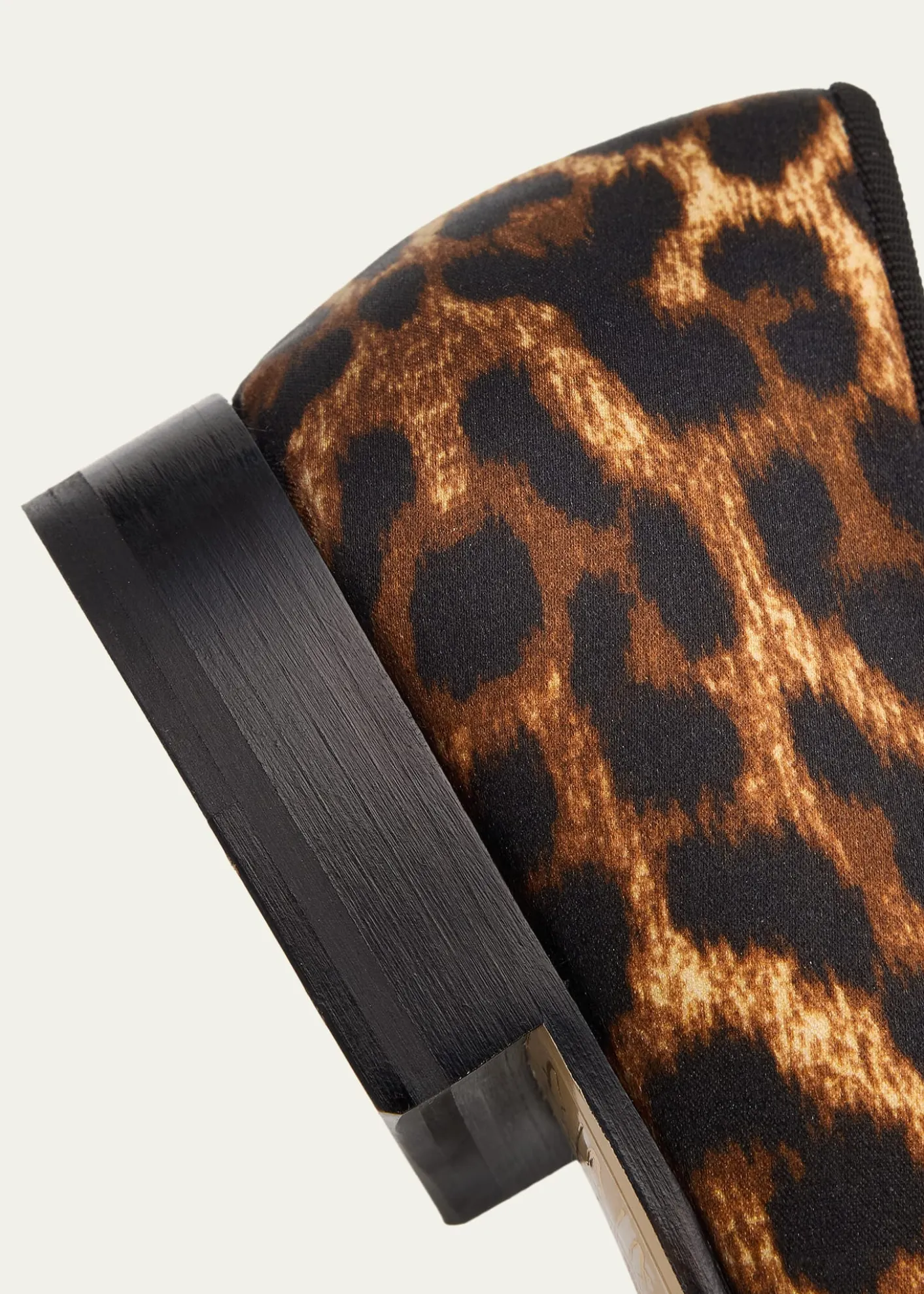 Vibi VeneziaLeopard-Print Silk Loafers