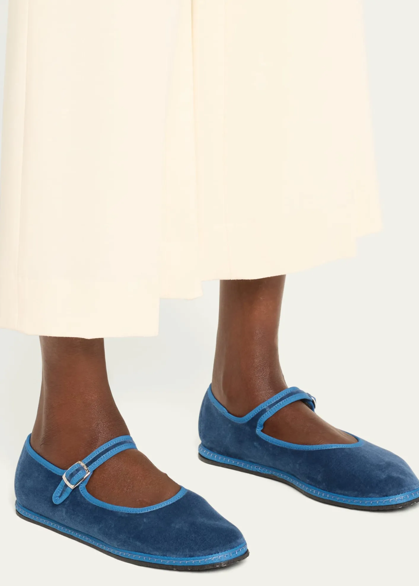 Vibi VeneziaVelvet Mary Jane Ballerina Flats