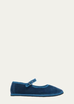 Vibi VeneziaVelvet Mary Jane Ballerina Flats