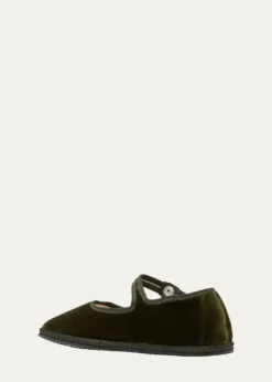 Vibi VeneziaVelvet Mary Jane Ballerina Flats