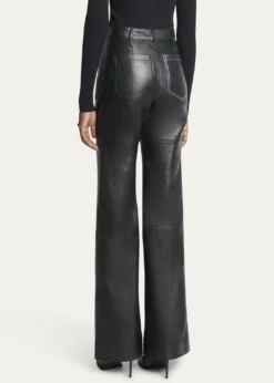 Victoria BeckhamAlina Flared Leather Trousers