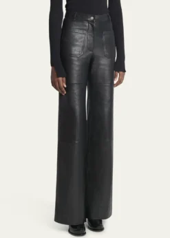 Victoria BeckhamAlina Flared Leather Trousers
