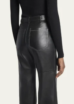 Victoria BeckhamAlina Flared Leather Trousers