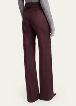Victoria BeckhamAlina Front-Pocket Straight-Leg Trousers