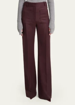 Victoria BeckhamAlina Front-Pocket Straight-Leg Trousers